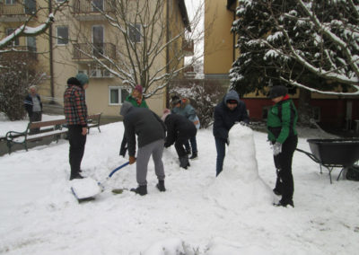 Schneemannbauen