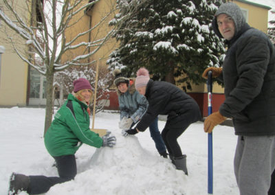 Schneemannbauen