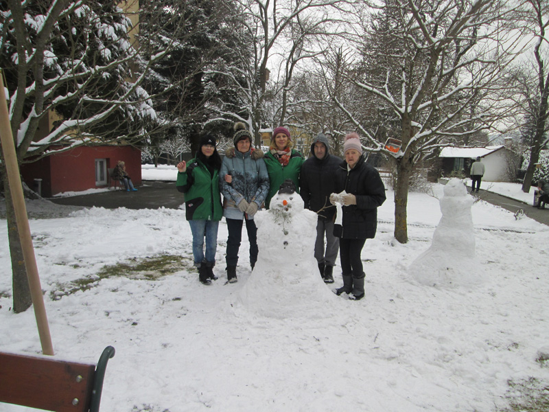 Schneemannbauen