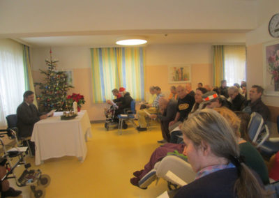 Bewohnerweihnachtsfeier im Pflegeheim Beer